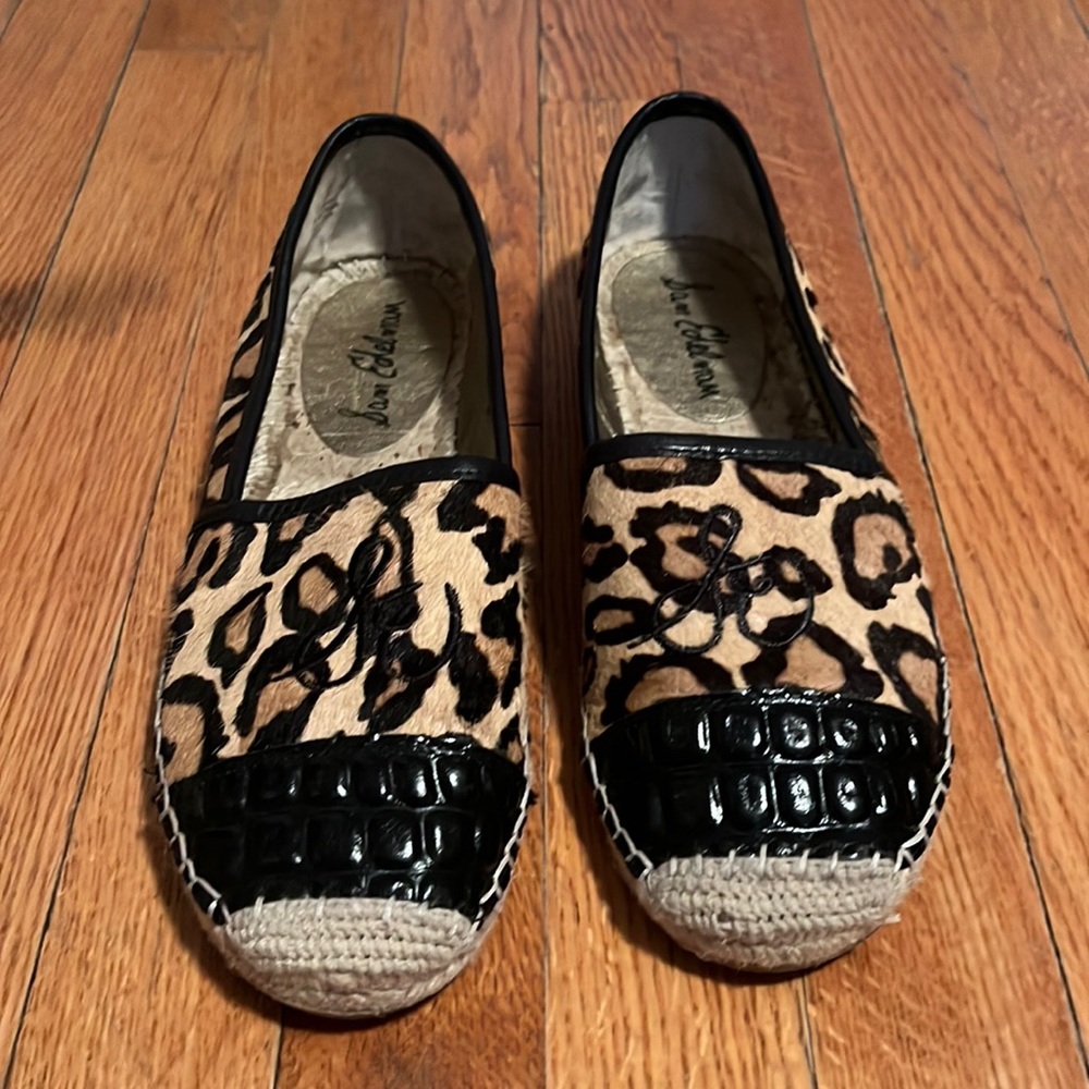 Sam Edelman leopard espadrilles size 8.5